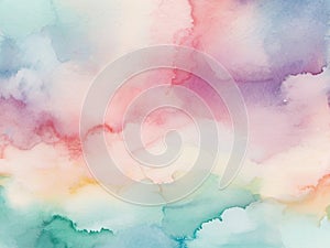 Abstract colorful watercolor for background. Digital art painting. Colorful background.