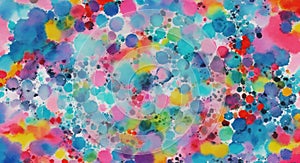 Abstract colorful watercolor background dotted graphic design