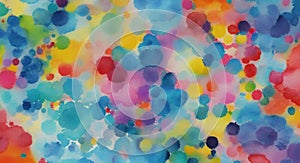 Abstract colorful watercolor background dotted graphic design