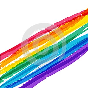Abstract colorful watercolor rainbow background. Vector illustration
