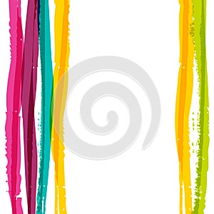 Abstract colorful watercolor stripe background. Vector illustration