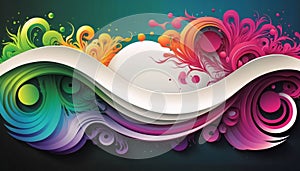 abstract colorful wave background. Vector illustration. Eps 10 file