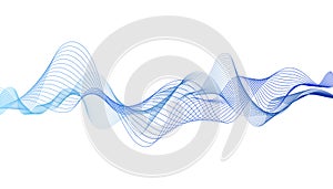 Abstract colorful wave lines on background for elements in concept business presentation, Brochure, Flyer, Science, Technology.