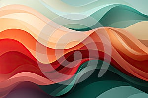 Abstract colorful wave pattern background design