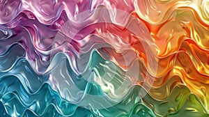 Abstract colorful wave patterns