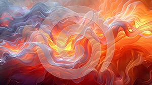 Abstract colorful wave patterns