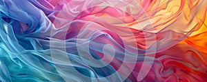 Abstract colorful wave patterns