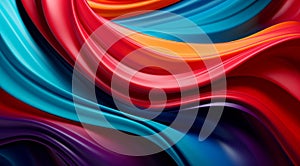 Abstract Colorful Wave Patterns