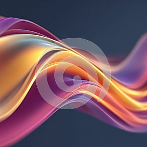Abstract colorful wave patterns with smooth gradients.