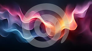 Abstract Colorful Waves Flowing Dynamically