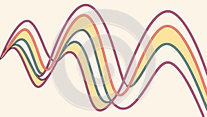 Abstract Colorful Waves Pattern, Dynamic Background Design, vector design Generative AI