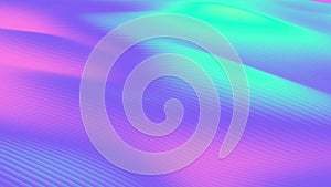 Abstract colorful wavy background in bright rainbow colors.