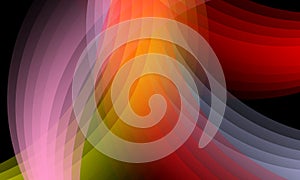 Abstract Colorful wavy background.vivid color vector illustration.