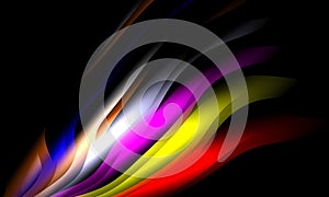 Abstract colorful wavy Background Wallpaper.