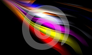 Abstract colorful wavy Background Wallpaper.