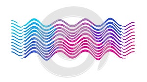 Abstract colorful wavy lines, vibrant and dynamic fluid pattern, vector design Generative AI