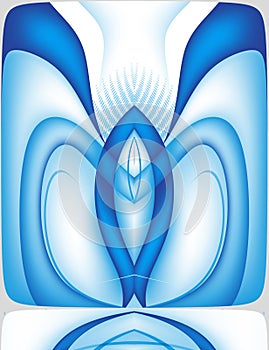 Abstract Colorfull lines and shapes imitating female vagina. visual allegories, metaphors photo