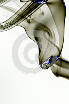 Abstract Colorfull smoke on white background Artistic