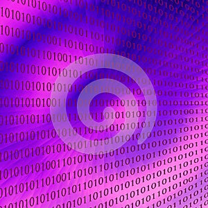 Abstract coloring background of gradient.Binary code....