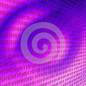 Abstract coloring background of gradient.Binary code....