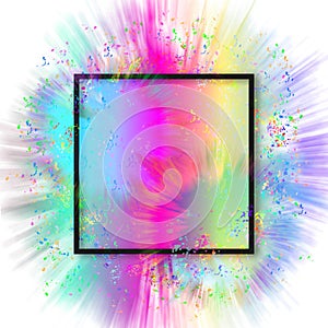 Abstract Colors Blast Banner Background