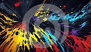 Abstract colors burst could refer to a concept around the colors