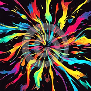 Abstract colors burst could refer to a concept around the colors