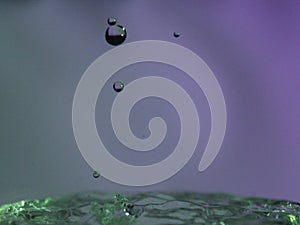 Abstract Colors colliding drops different fluids funds forms