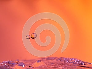 Abstract Colors colliding drops different fluids funds forms