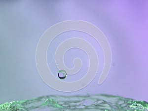 Abstract Colors colliding drops different fluids funds forms