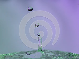 Abstract Colors colliding drops different fluids funds forms