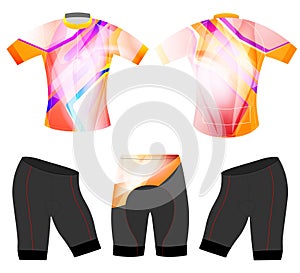 Abstract colors cycling vest sports t-shirt