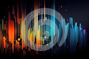 Abstract Colourful Background Technology Web. AI Generative