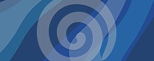 Abstract colourful blue curves background illustration 2d rendering