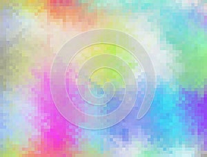 Abstract colourful mosaic-pixelated background