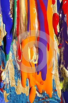 Abstract colourful paints