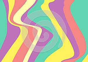 Abstract colourful pastel refracted waves minimal background