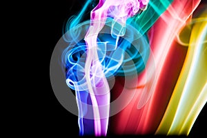 Abstract Colourful Smoke