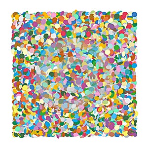 Confetti Heap - Formed as Squarish Background. Colorful Vector Illustraton! photo