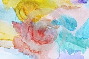 Abstract colourful watercolor background
