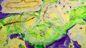 Abstract Colours Spreading Paint Swirling and Blast