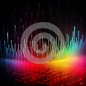 Abstract columnar information table background