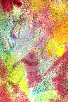 Abstract Combination of Pastel Gouaches