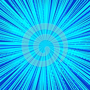 Abstract comic blue template