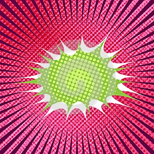 Abstract comic burst concept