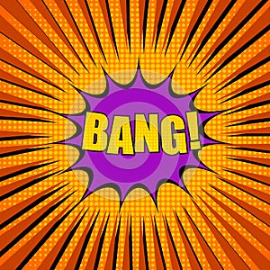 Abstract comic burst concept