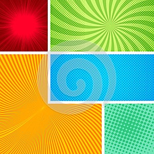 Abstract comic elegant composition