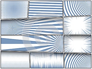 Abstract comic monochrome composition