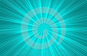 Abstract comic turquoise background
