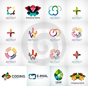 Abstract company logo collection